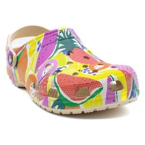 CROCS Fruit salad Women 7 Men 5 GENTLY Used Tread Is Great See Pics